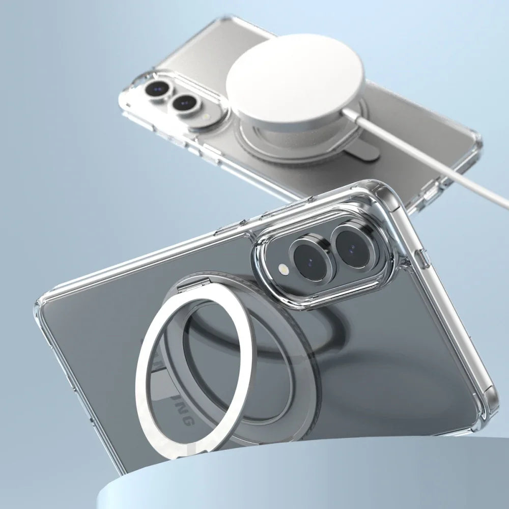 Samsung S25 Edge Araree Duple Stand Magsafe Case - Clear Samsung S25 Edge Araree Duple Stand Magsafe Case - Clear